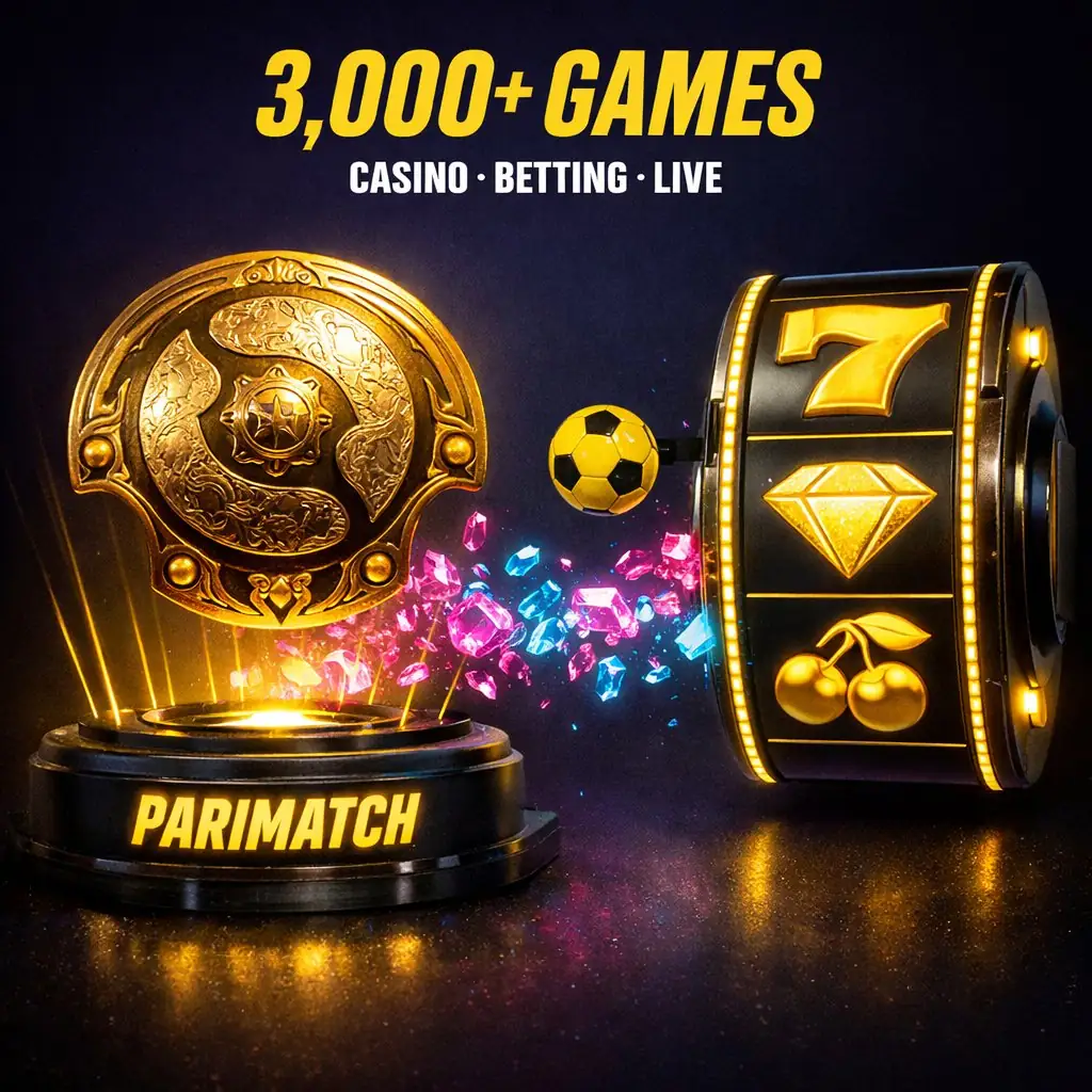 Parimatch casino slots Bitcoin crypto luxury watch golden chips dark neon