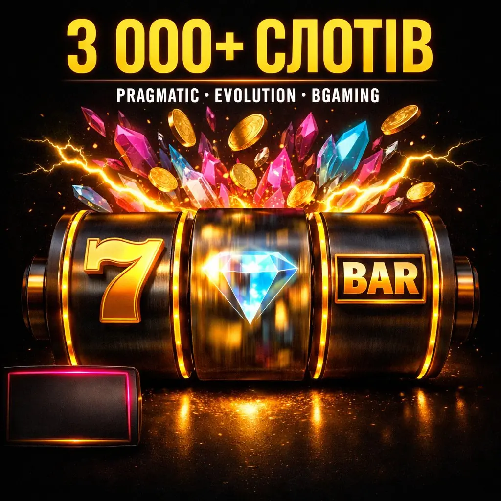 Parimatch casino slot machine reels golden dark neon crystal explosion