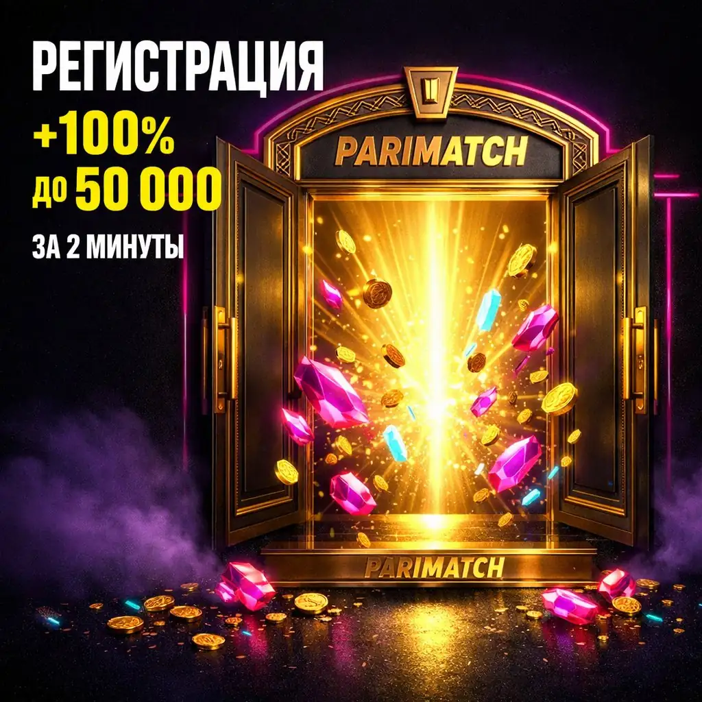 Parimatch registration golden doorway entrance dark neon crystal