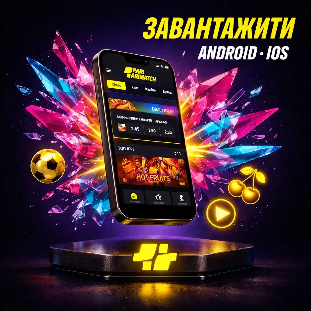 Parimatch mobile app smartphone download dark neon crystal